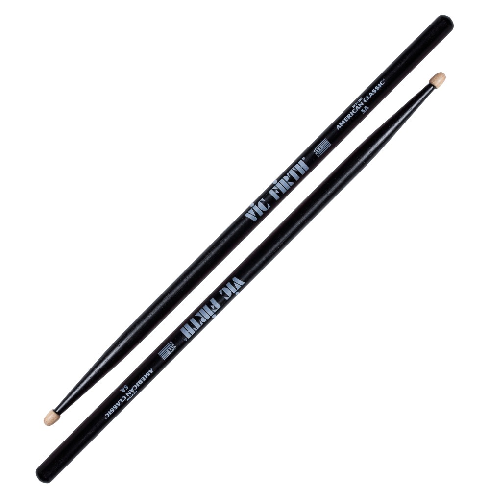 Se Vic Firth 5AB American Classic® 5A Black Wood Tip hos Allround Musik